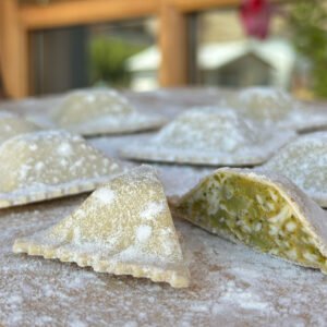 Broccoli and Pumpkin Ravioli